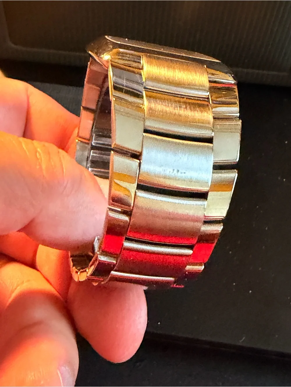 Gucci Stainless Steel Watch with Red Accents